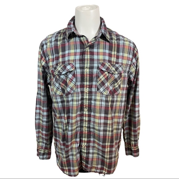 Nautica jeans Co plaid button up shirt - Picture 1 of 7